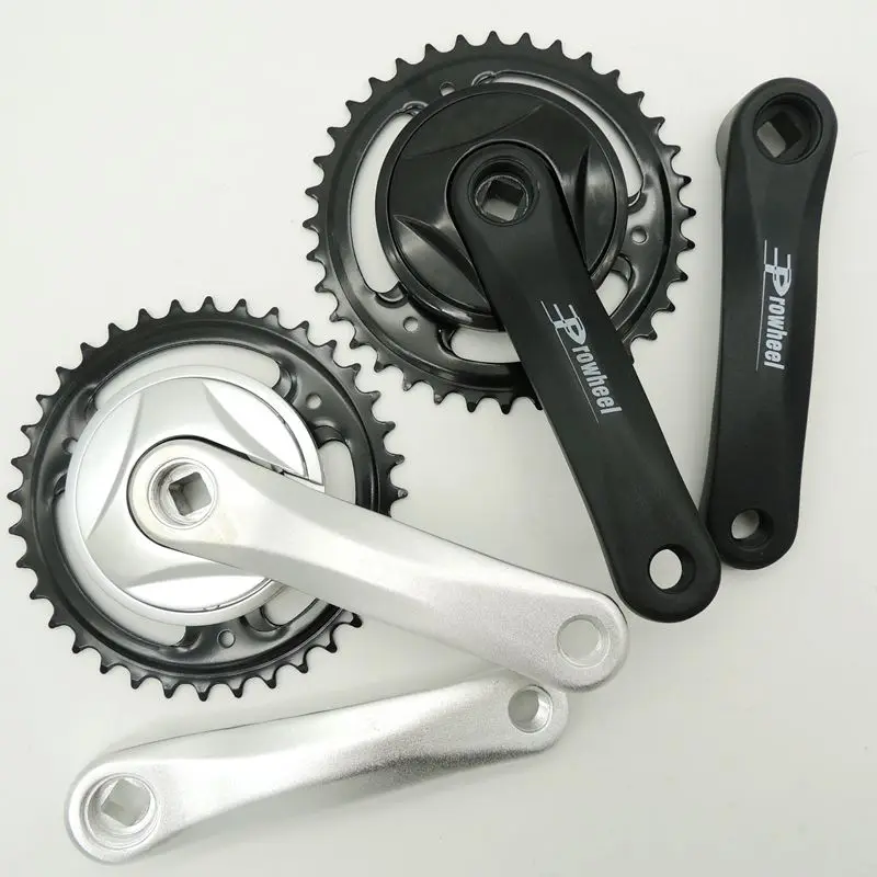 

Prowheel 140mm Alloy Aluminum Kids Bike Crank 36T Electric Bike Crankset Steel MTB Bike Crankset