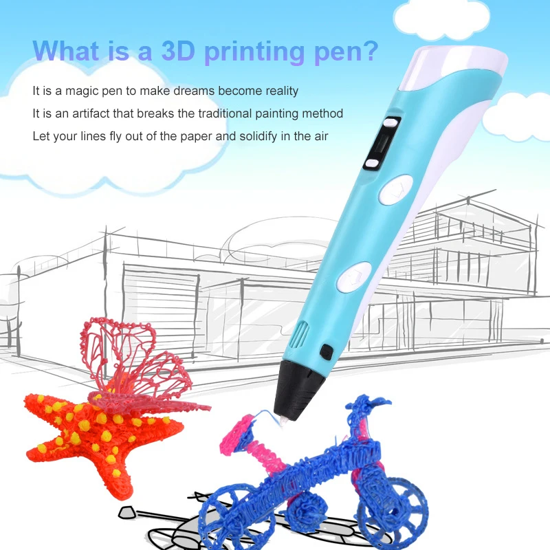 

3D Pen Original DIY 3D Printing Pen With USB Cable Creative Toy Birthday Gift For Kids Design Drawing