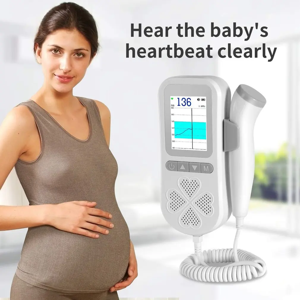 

Fetal Doppler Fetal Listen Baby Monitor No Radiation Pregnant Women Stethoscope Household Heart Rate Meter Doppler Fetal