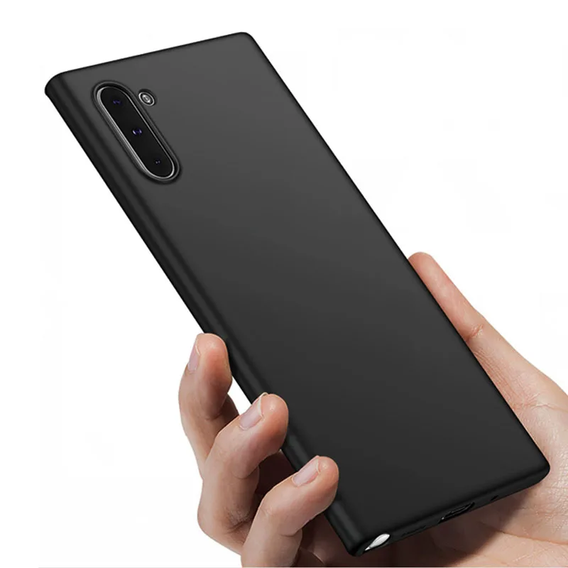 SUREHIN чехол для Samsung galaxy Note 10 Plus Мягкий S10 + 9 8 7 прозрачный матовый ТПУ Черный