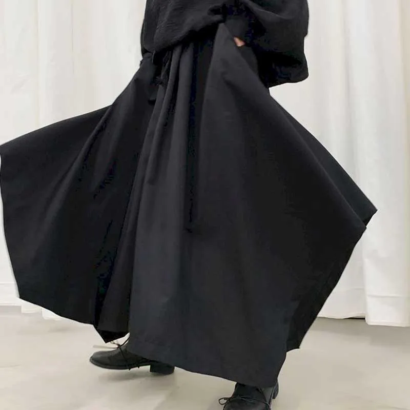 

Модные однотонные брюки с широкими штанинами, мужские повседневные свободные брюки в японском ретро-стиле, новая модель 2020 года, японский st