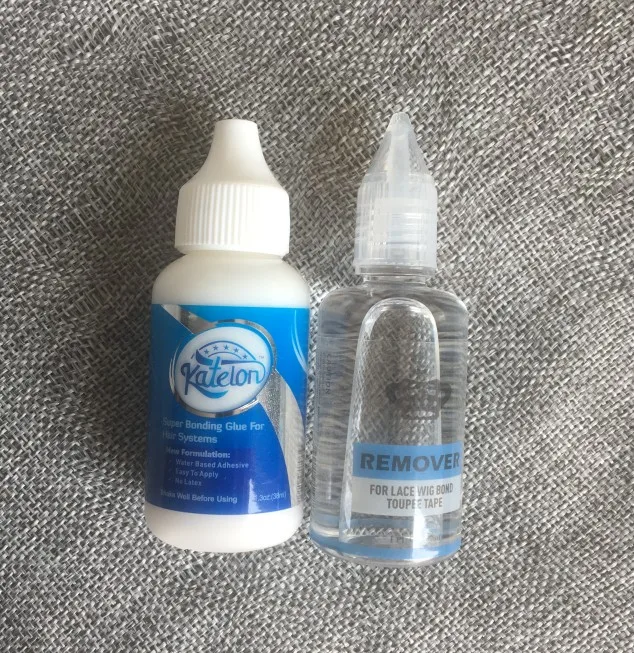 1 glue and 1 remover 38 мл парик katelon склеивание клей невидимый клей с 1 флаконом 30 мл для удаления шнурка парик клей - Цвет: 1 glue and 1 remover