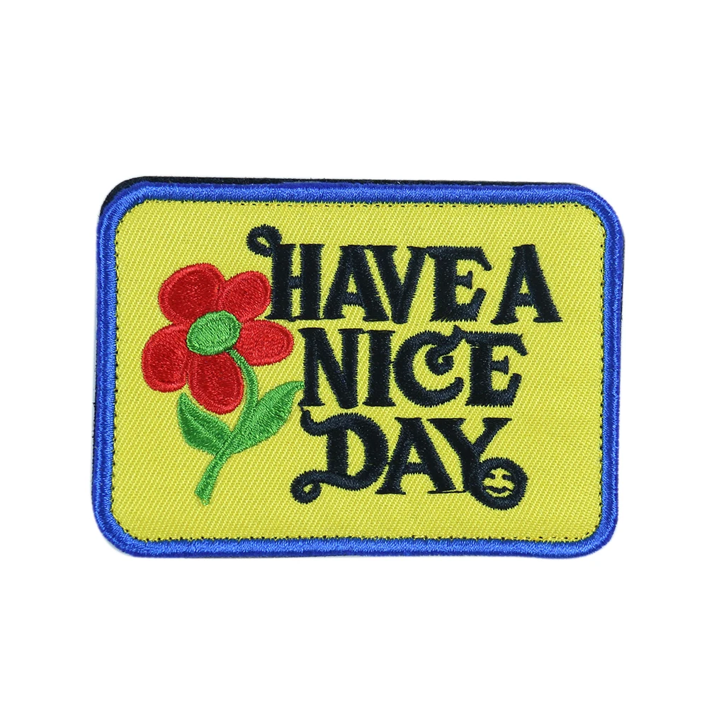 1 шт. цветок буквы патч Крюк & Петля шить на вышивка для одежды клейкая застежка