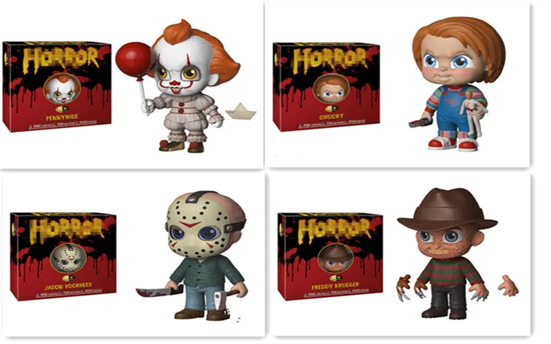 12 см 4 style Bighead кукла Pennywise Freddy Krueger Чаки Джейсон Вурхиз ПВХ Коллекция игрушек