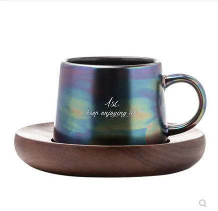 

Weineng palace charcoal black Aurora Mug Nordic wind frosted cup advanced ceramic men's home coffee cup