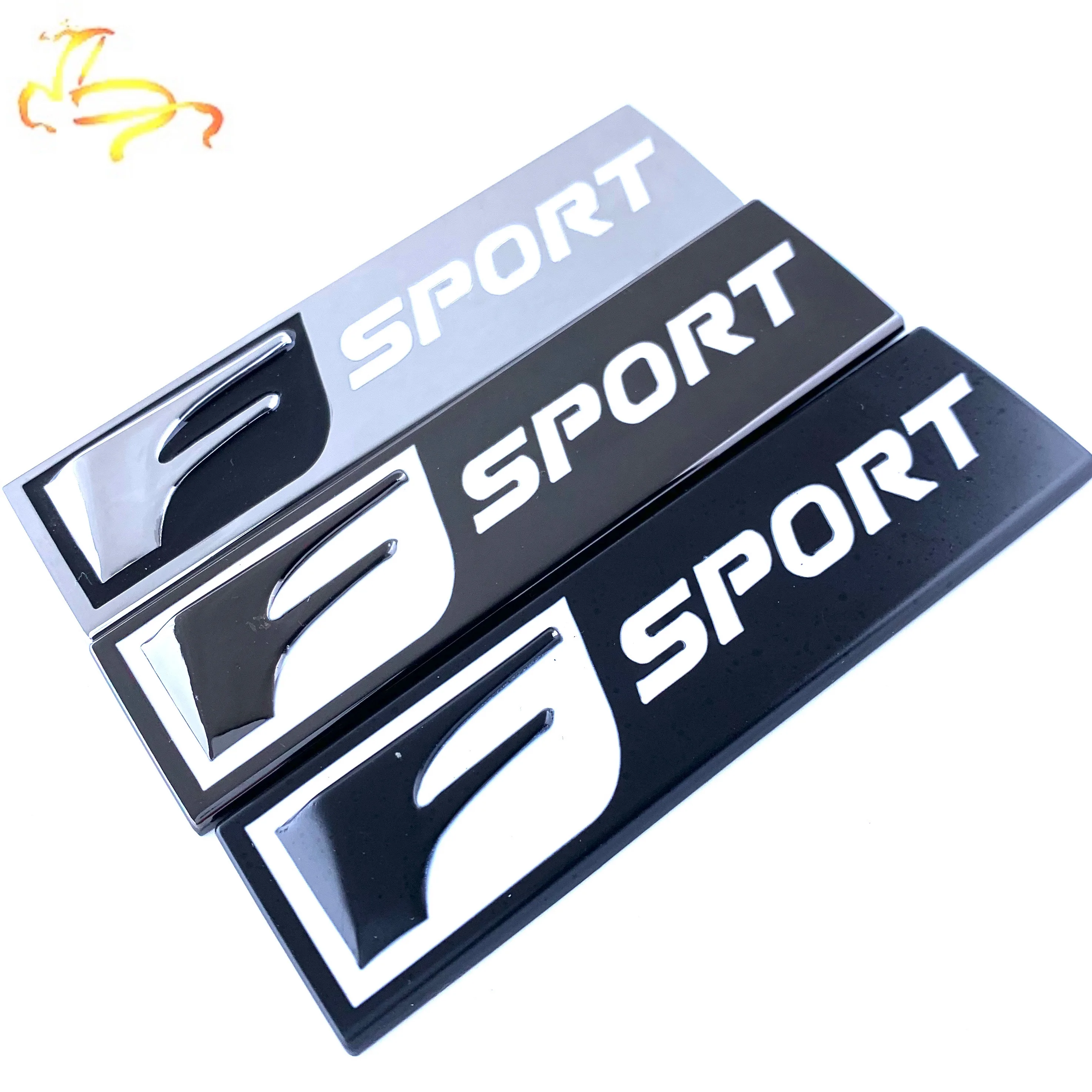 3D металлический значок наклейка эмблема заднего багажника Наклейка F Спортивная