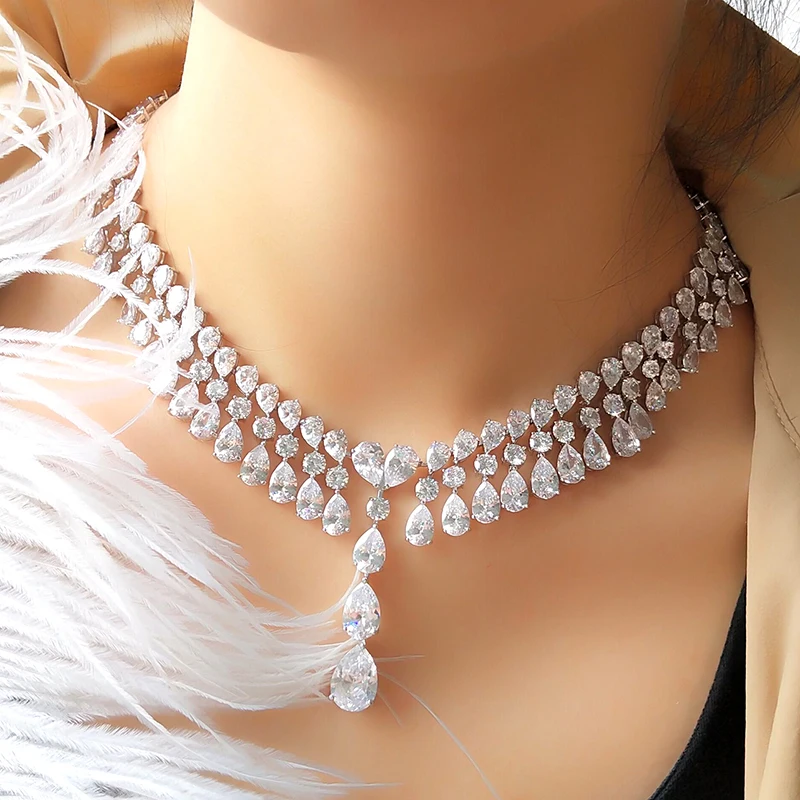 Ювелирные изделия для свадебной цепочки RAKOL Нигерия искусственный кубический