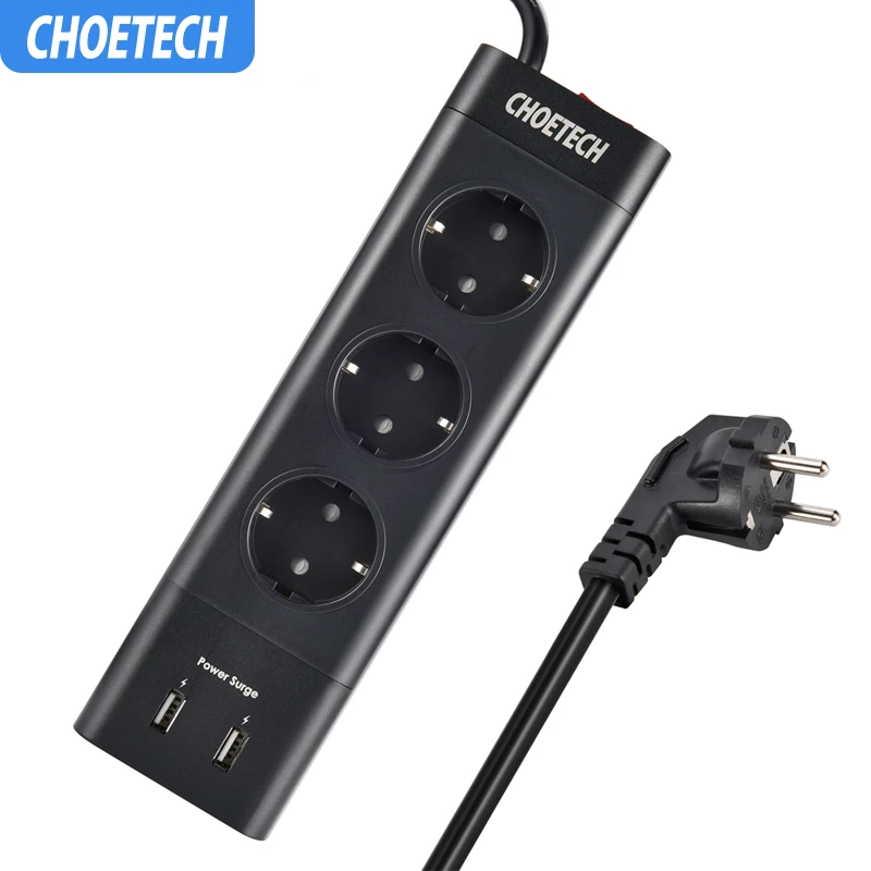 CHOETECH, умная USB розетка, 17 Вт, для дома, офиса, Великобритании, США, ЕС, штепсельная вилка, USB зарядное устройство для samsung S8, для LG, для мобильного телефона, зарядное устройство s