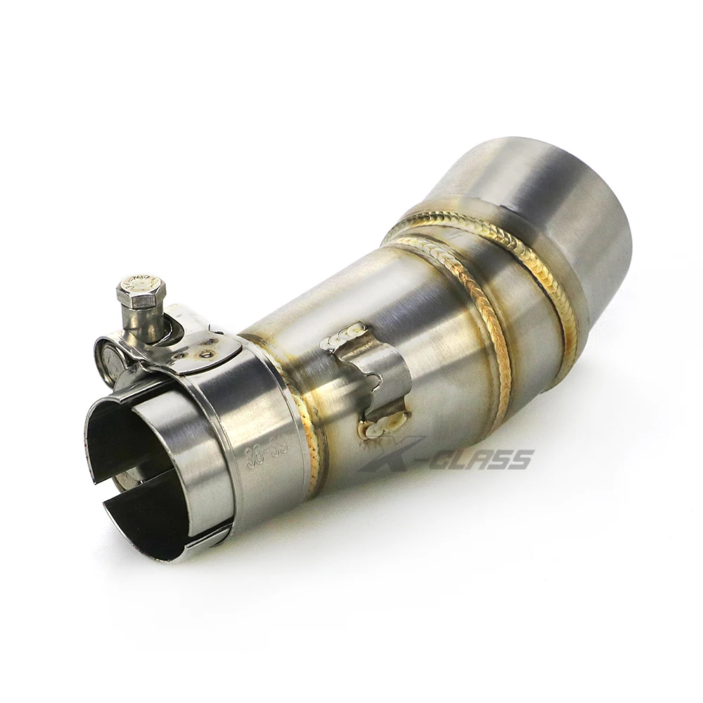 

Motorcycle Exhaust Pipe Link Connector Slip-On Accessories for Kawasaki Z250 2008-2015 NINJA300 2013-2016 NINJA250R 2008-2012