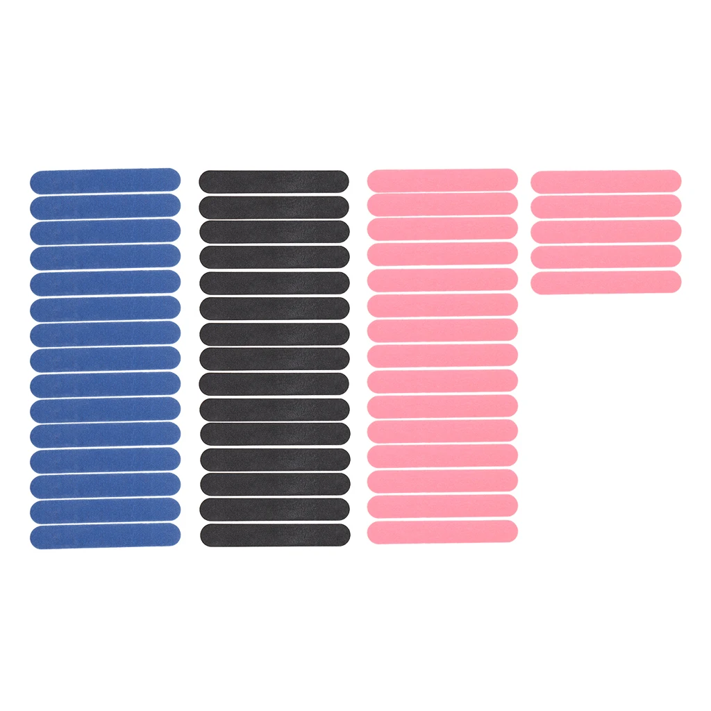 

50PCS Nail Manicure Buffer Polish Sanding Files Grit Board Pink/Blue/Black
