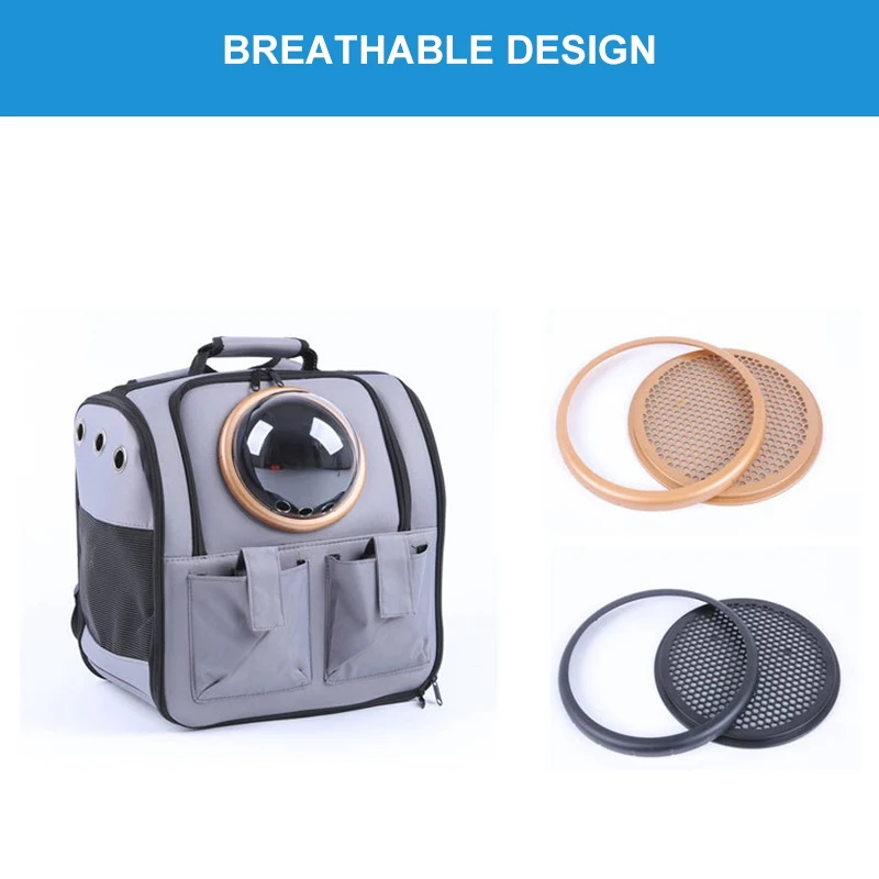 Большой рюкзак для домашних животных собак кошек переносная сумка дышащая 5