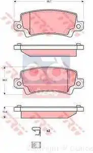 

TRW BRAKE LINING BACK 02-07 COROLLA TRW TK
