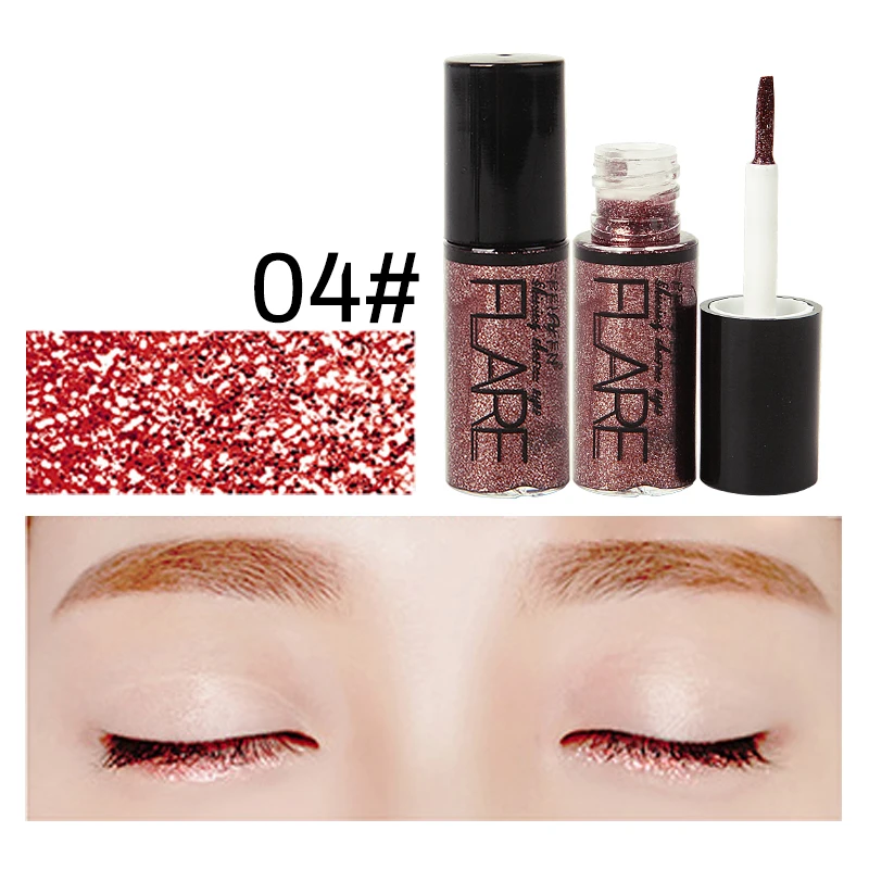 Блестящая жидкая подводка для глаз стойкий пигмент макияжа косметика подводки