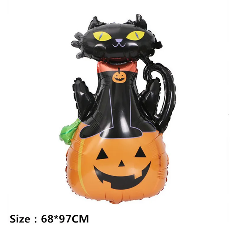 Воздушный шар на Хэллоуин набор летучая мышь Черный кот воздушный в виде тыквы