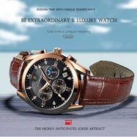 2022 mens watches top brand luxury men wrist watch leather quartz watch sports waterproof male clock relogio masculinobox