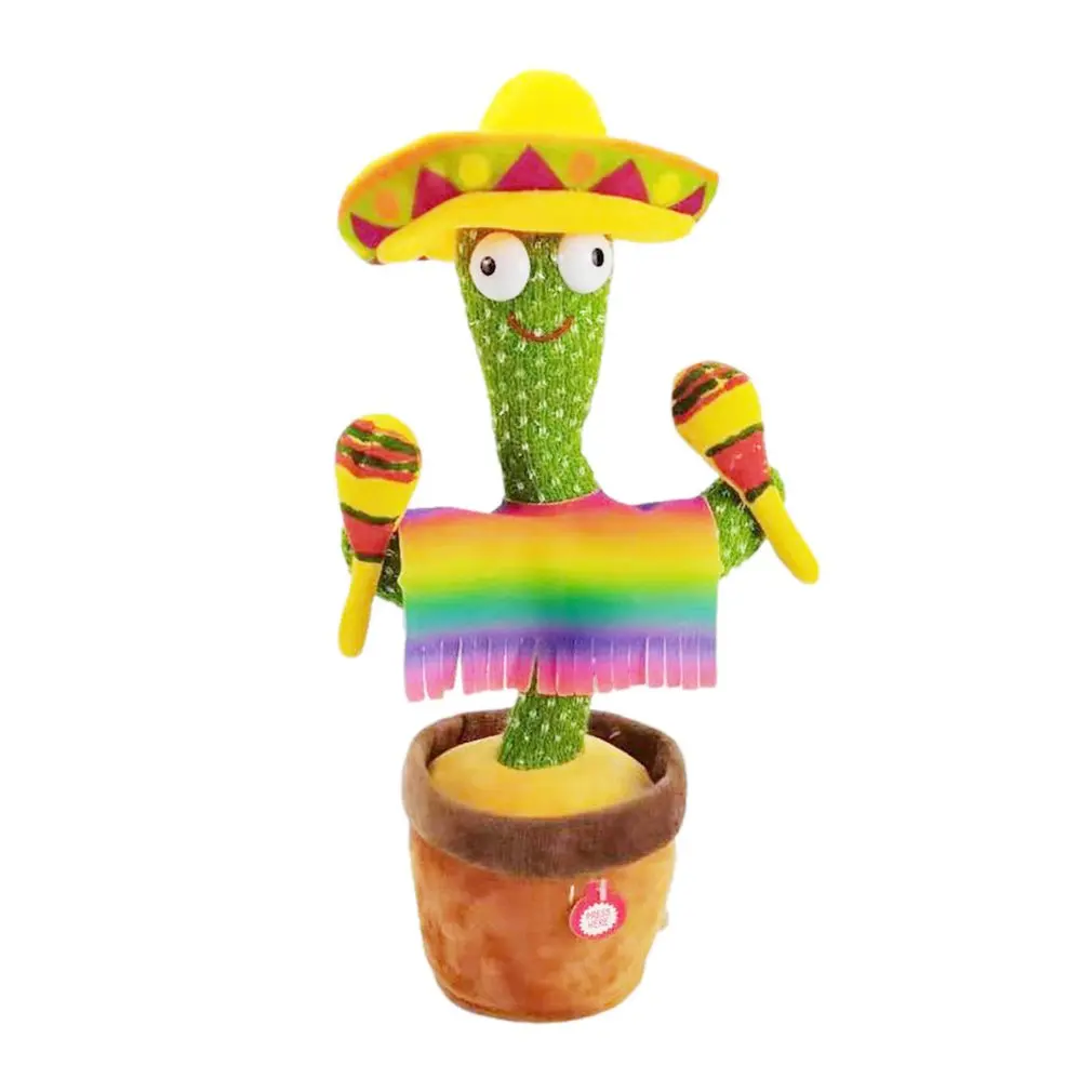 

Милый Забавный Электрический скручивающийся электронный танцующий очаровательный кактус игрушка детский подарок танцующий кактус плюшев...