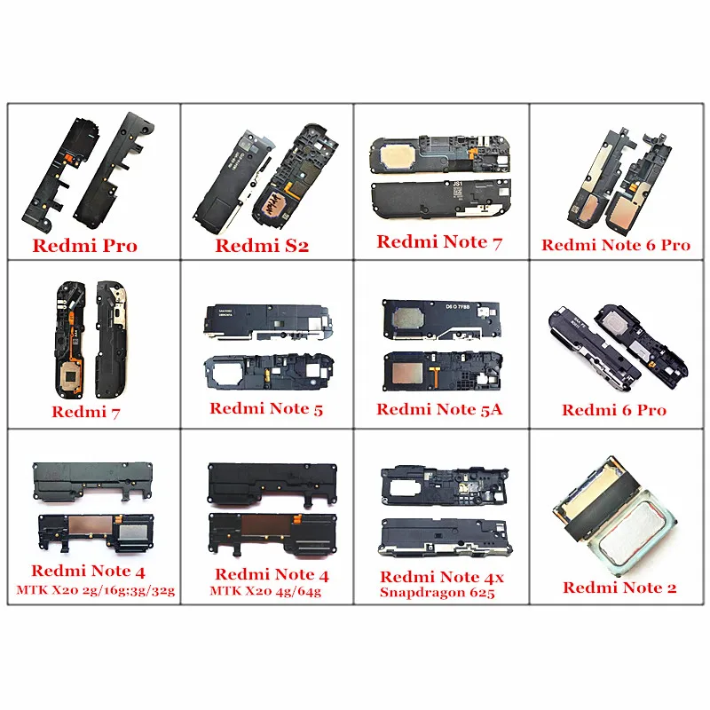 Громкоговоритель звуковой сигнал Громкий динамик для Xiaomi Redmi 7 6 Pro S2 Y2 Note 2 4x5 5A |