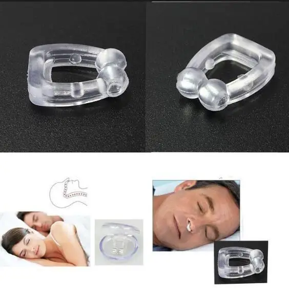 Silicone Magnetic Anti Snore Stop Snoring Nose Clip Sleep Tray Sleeping Aid Apnea Guard Night Device With Case | Красота и здоровье