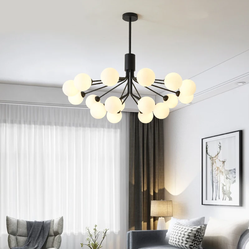 Современная стеклянная люстра светильник ing Скандинавская домашний декор