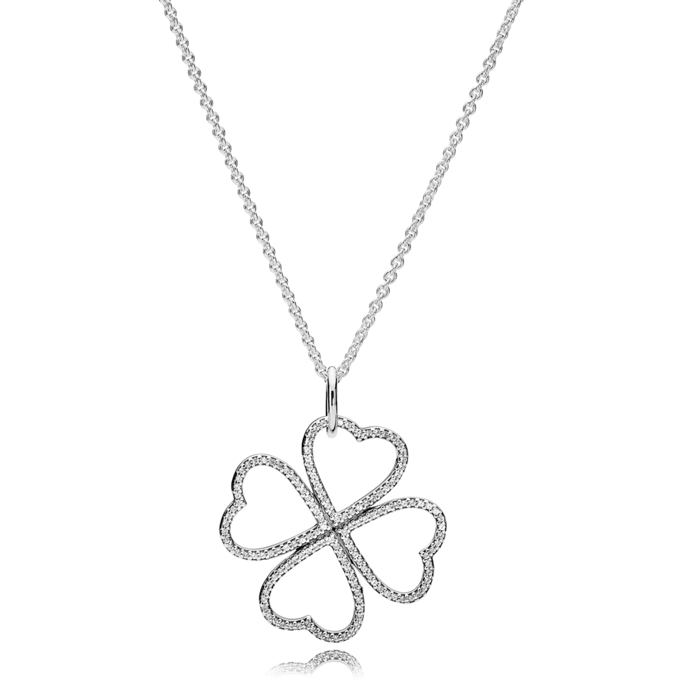 

YLYNXF S925 Sterling Silver Glittering Zircon Clover Niche Jewelry Set Necklace Ring Earring Set For Women Wedding