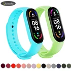 Ремешок силиконовый для Mi band 6, сменный спортивный браслет для xiaomi Mi band 4, Mi band 5, Mi band 4, 3, 5