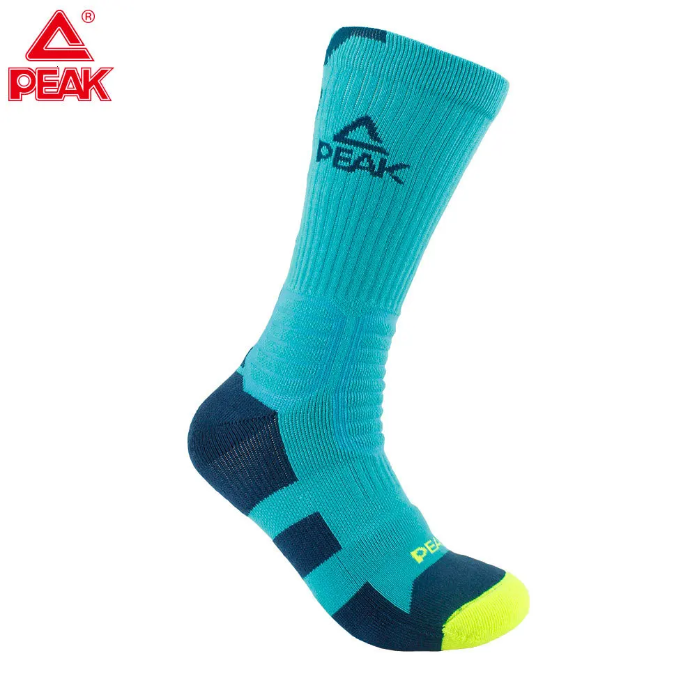PEAK Men Sports Socks Basketball Bicycle Outdoor Racing Breathable Road Bike W14909 |