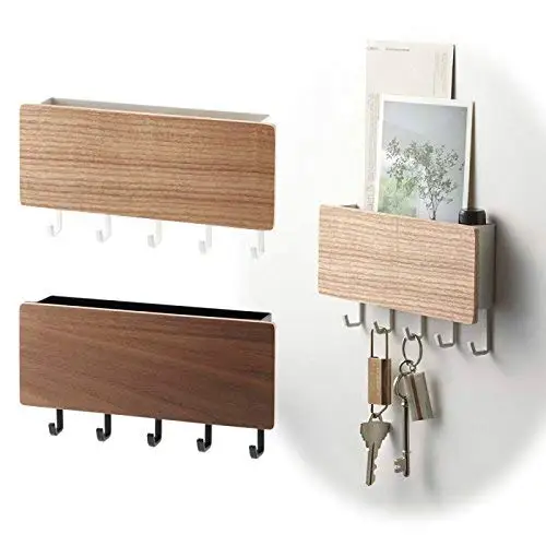 

Магнитный Крючок для ключей с лотком, настенный держатель для ключей RIN, домашний декор, коробка для хранения ключей, органайзер для сортиро...