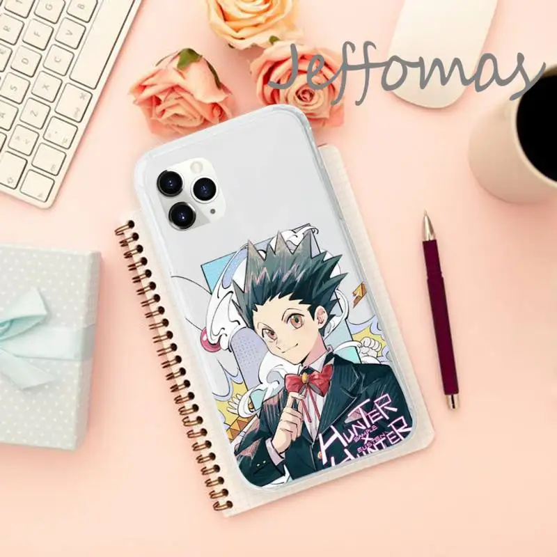 

HUNTERHUNTER anime Phone Case Transparent soft For iphone 5 5s 5c se 6 6s 7 8 11 12 plus mini x xs xr pro max