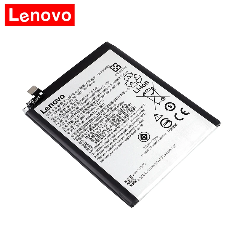 100% Оригинальный аккумулятор BL270 4000 мАч для Lenovo K6 Note K53a48 Vibe Plus G G5 + Бесплатные