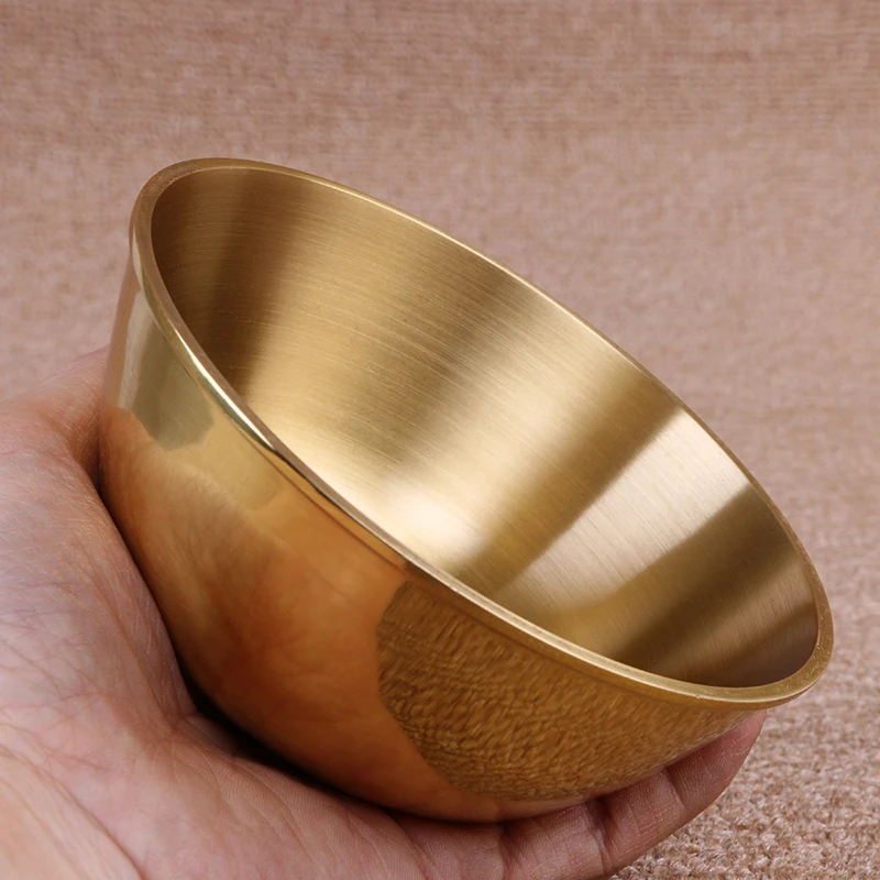 Buddha Copper Bowl Pure Copper Bowls for Worshiping of Wealth Health Buddhist Supplies Household Pray