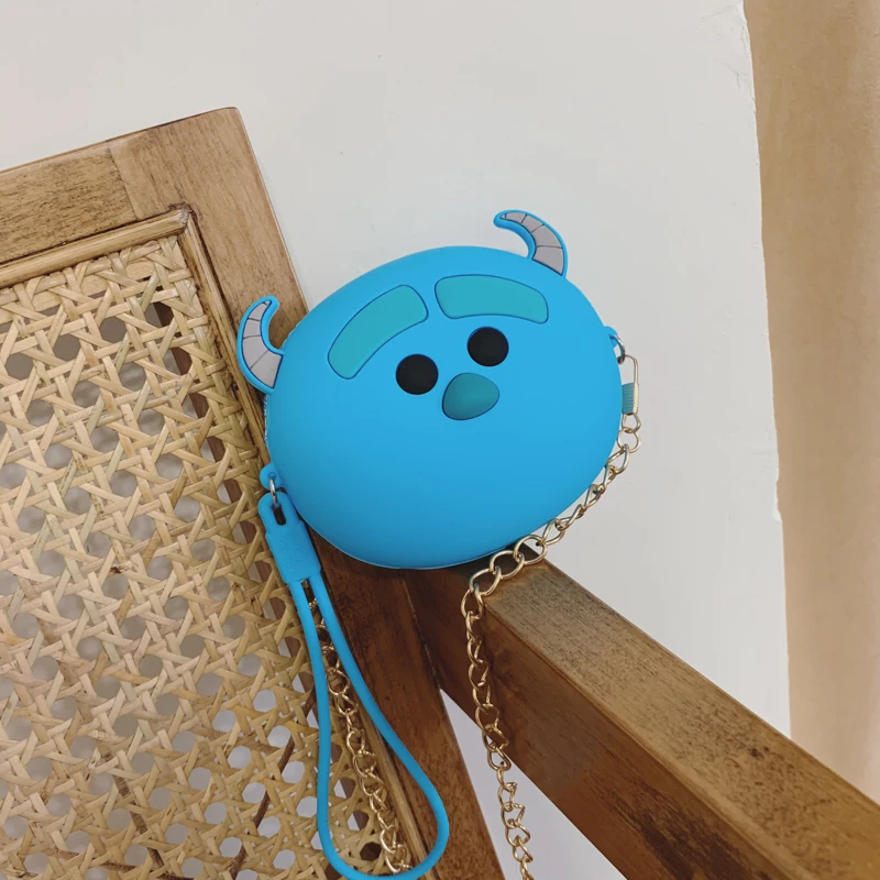 Маленькая мультяшная Аниме Сумка через плечо женская мягкая силиконовая цепочка