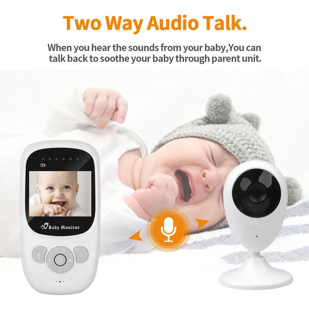 kebidumei 2.4 inch High Resolution Baby Monitor Infrared Night Vision Wireless Video Sleeping | Безопасность и защита
