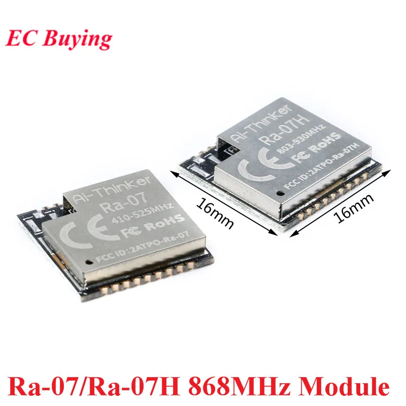 Ra-07 Ra-07H WIFI беспроводной модуль LoRaWAN низкой мощности LoRa RF ASR6501 868 МГц 3 В SMD18 UART GPIO I2C IIC