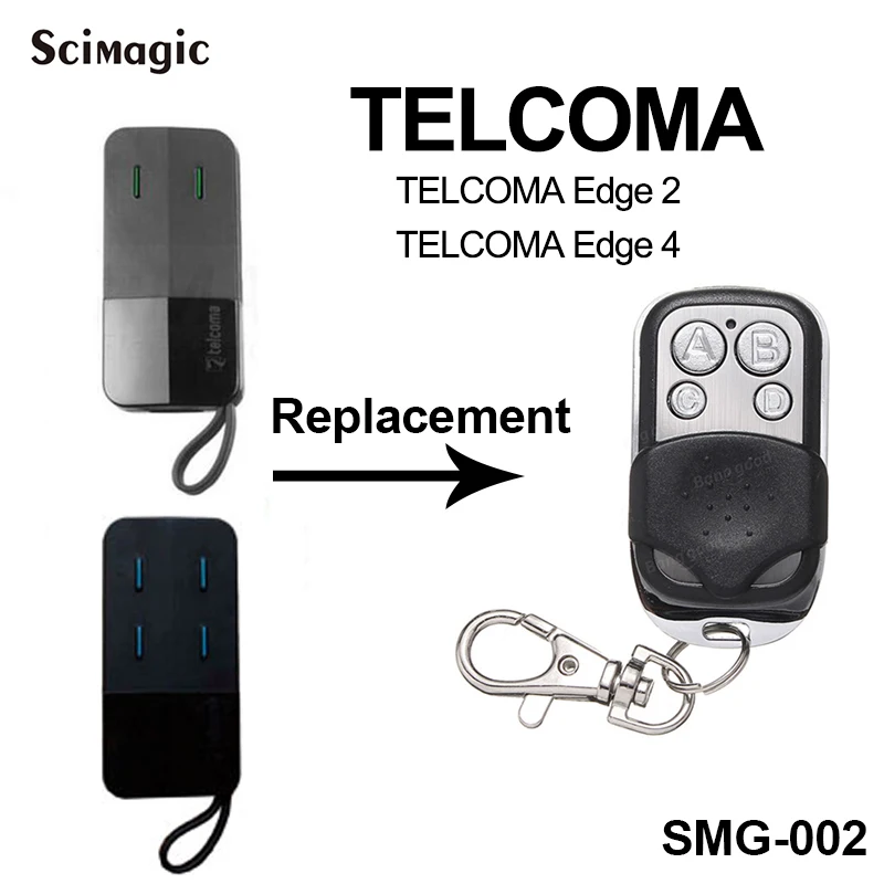 Управление гаражом TELCOMA EDGE 2 передатчик 4 433 МГц Открыватель барьера для двери с