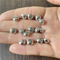 180pcs antique anemone perforated round bead connector for jewelry making diy handmade bracelet necklace earring accessories