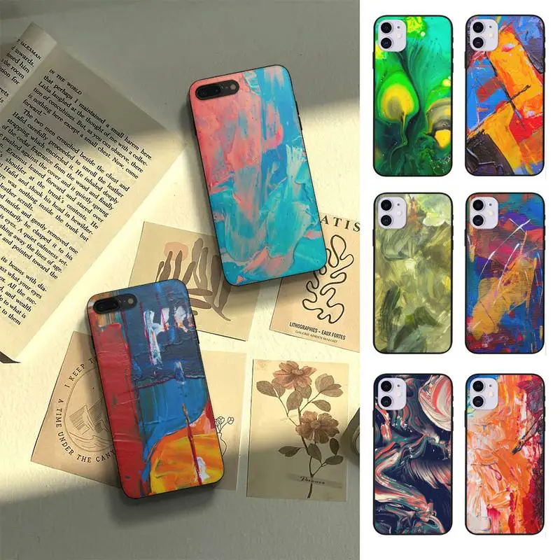 

Painting With Palette Phone Case Fundas Shell Cover For Iphone 6 6s 7 8 Plus Xr X Xs 11 12 13 Mini Pro Max