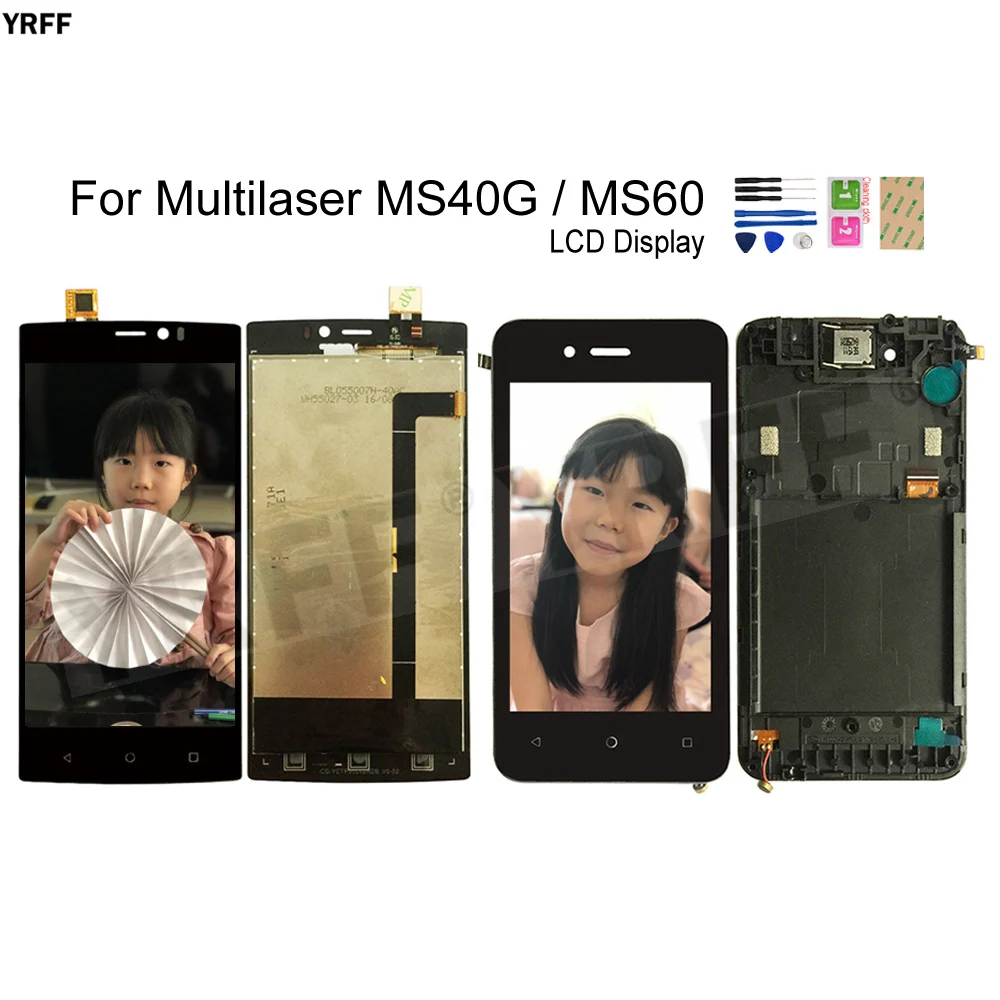 

Высококачественный ЖК-экран с рамкой s для Multilaser MS60 MS40G, ЖК-дисплей, цифровой преобразователь экрана в сборе, наборы для ремонта панели
