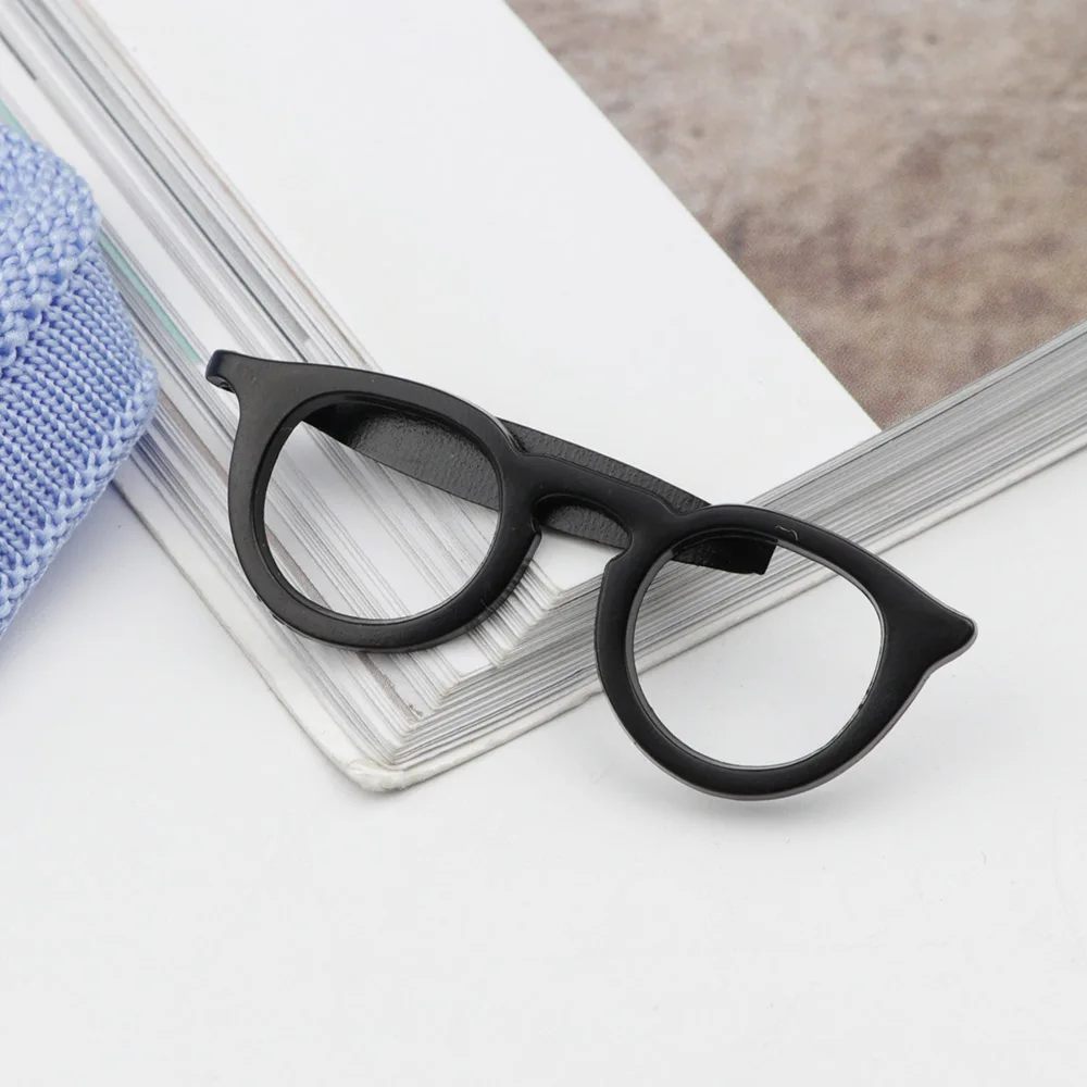 Зажим для галстука мужской металлический зажим очков чёрный/красный/золотистый