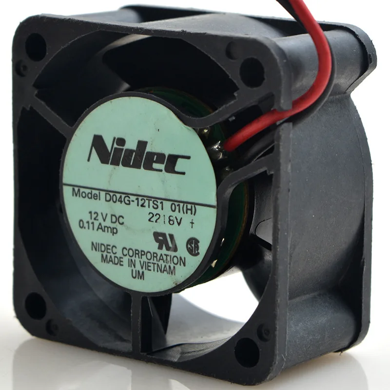 Japan FOR Nidec D04G 12TS1 12V 0.11A 4020 4 cm бесшумный переключатель вентилятор для рассеивания