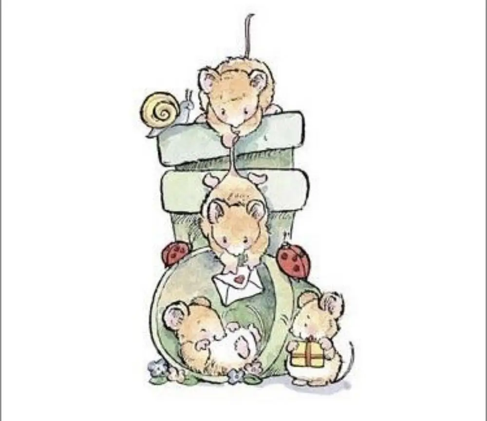 Прозрачная силиконовая печать для скрапбукинга сделай сам 10 х8 мышей