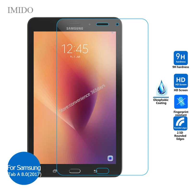 Закаленное стекло для Samsung Galaxy Tab A 8 0 2017 защита экрана 9h Защитная пленка TabA SM T380 T385 T