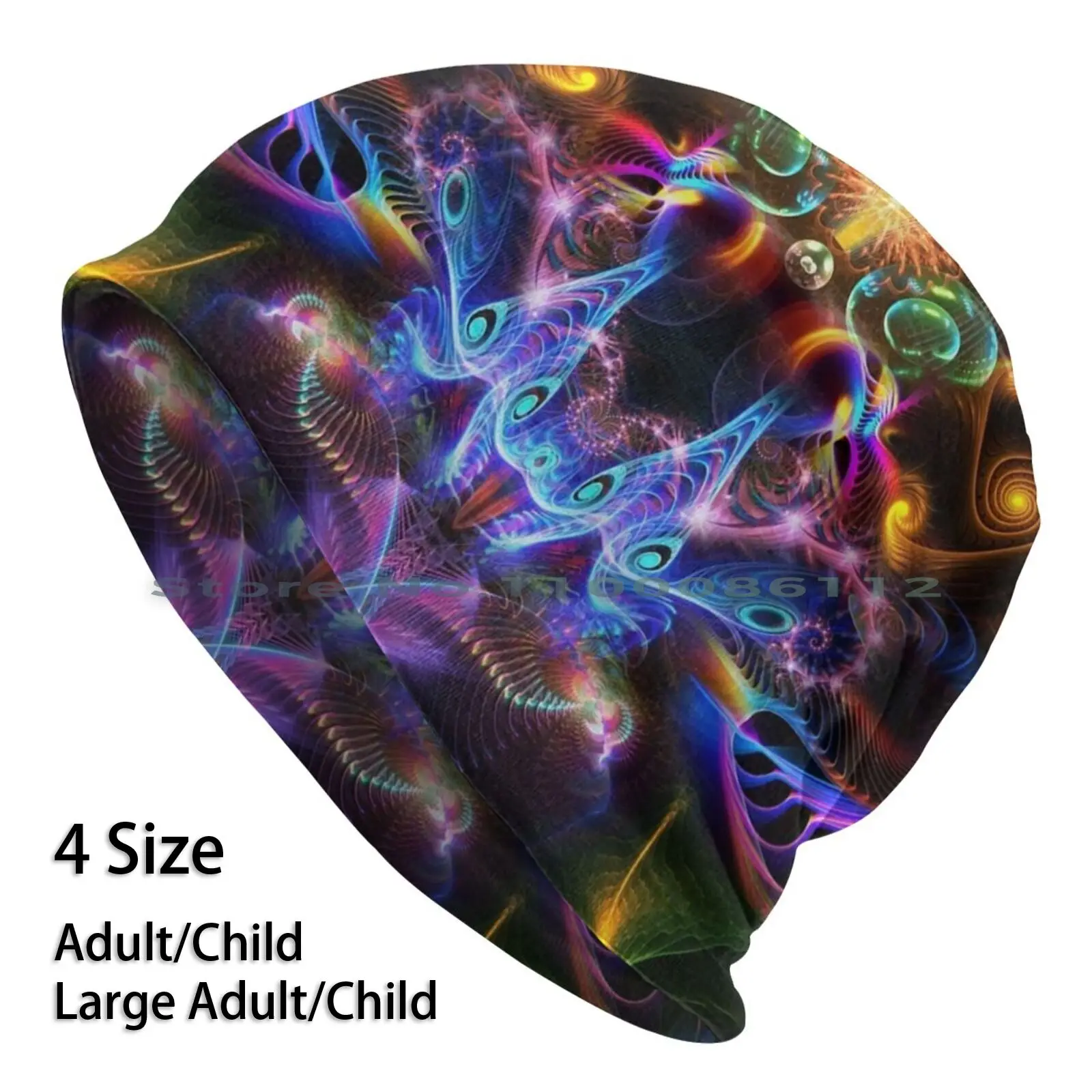 

Psychedelia 6 Beanies Knit Hat Psychedelic Visionary Surreal Energy Awakening Consciousness Lightwork Dmt Brimless Knitted Hat