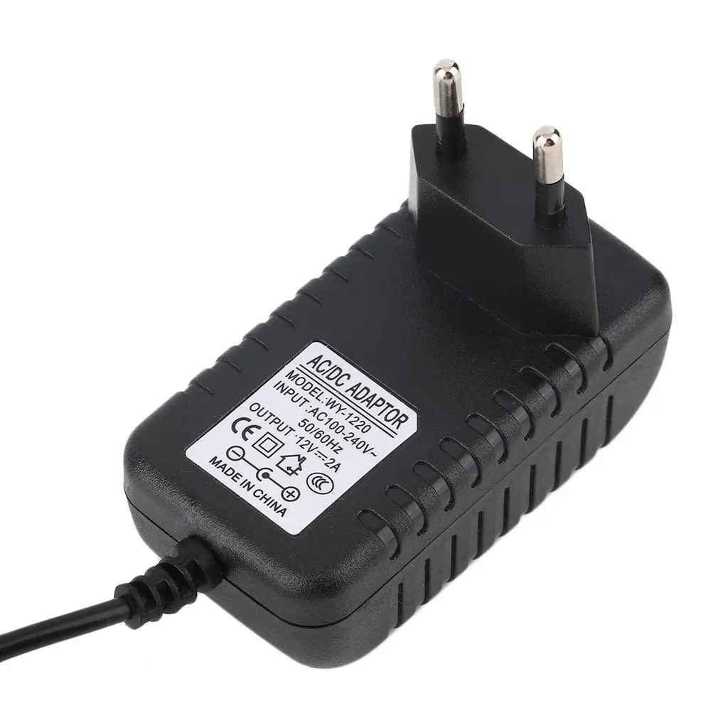 DC 12V 2A AC адаптер питания трансформатор для 5050 5630 3528 Светодиодная лента EU Высокое