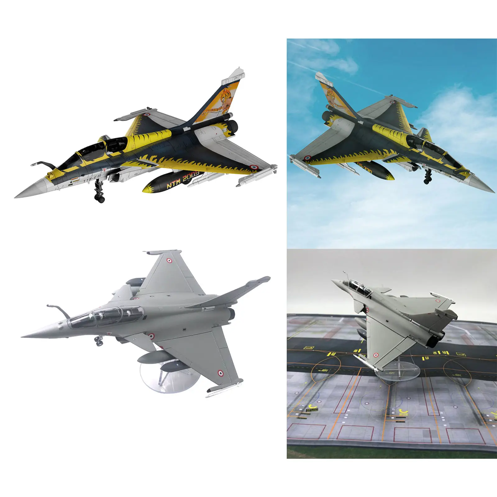 

2x 1/72 Scale Dassault Rafale Aircraft Fighter Diecast Model Home Decor