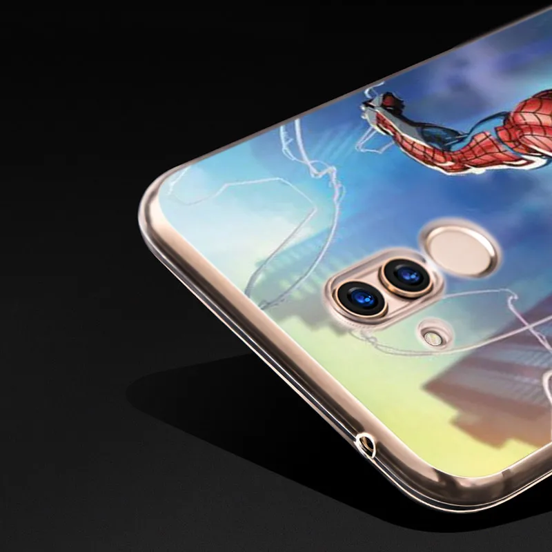 Силиконовый чехол Железный Человек-паук Мстители для Huawei Mate 40 30 20 20X 10 RS P Smart 2021 2020 Z