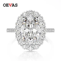 oevas 100 925 sterling silver created moissanite citrine sapphire gemstone wedding ring engagement party fine jewelry wholesale