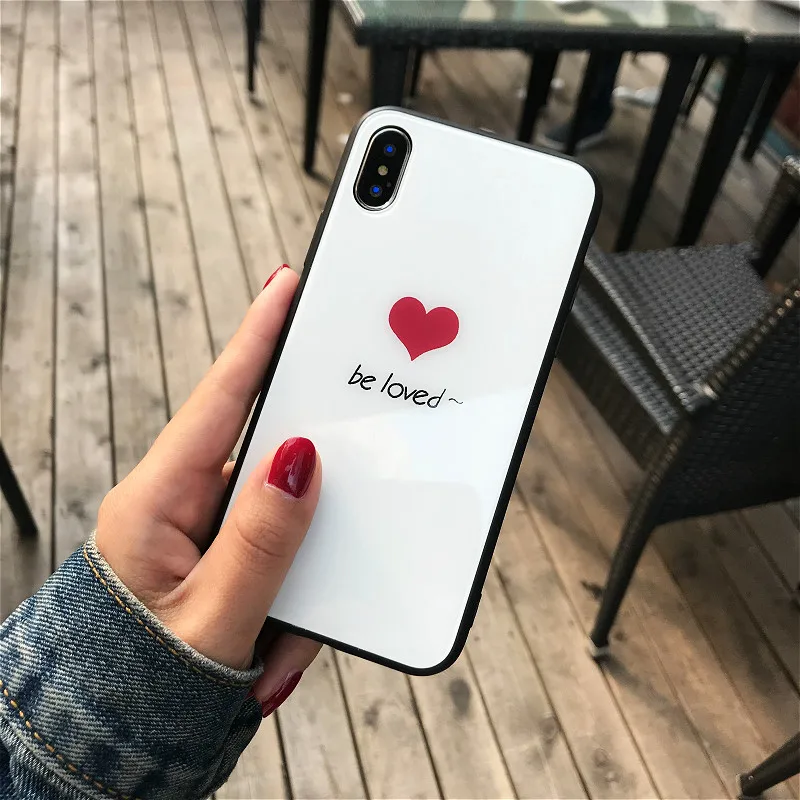 BONVAN для iPhone X XR XS Max 7 plus жесткий чехол из закаленного стекла 6 6S 8 Plus чехлы телефонов