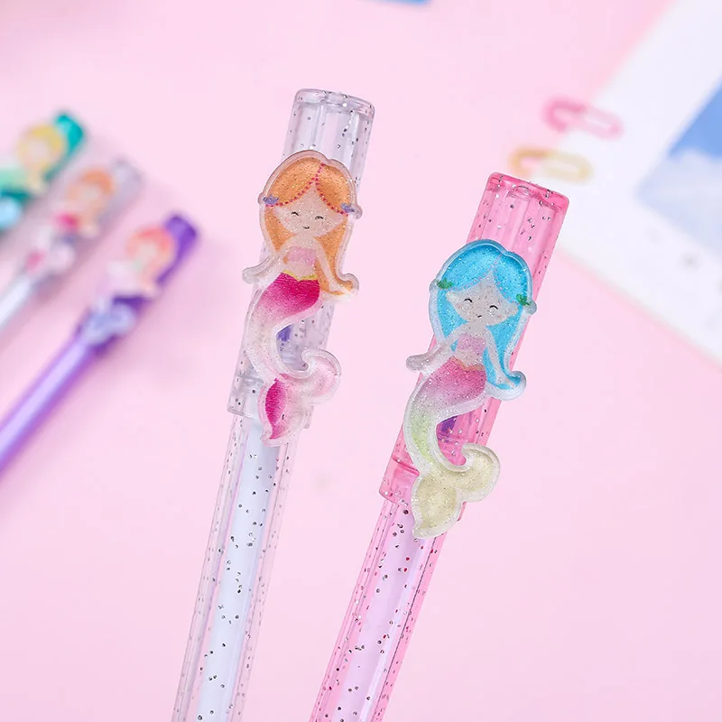 1 шт. милая стираемая гелевая ручка с изображением русалки новинка волшебная