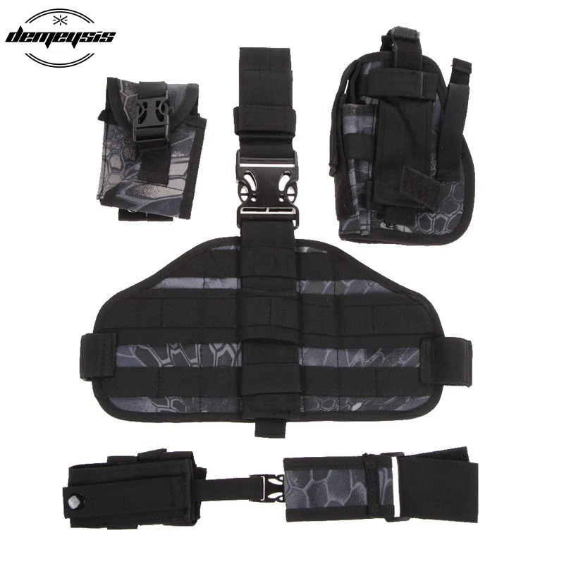 Набедренная кобура Duable для тактического пистолета и + сумочка журнала Glock 17 19 23 32