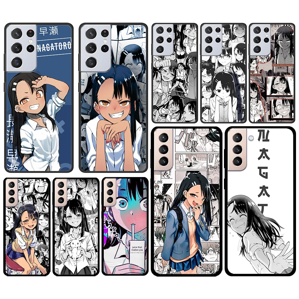 

Anime nagatoro san for Samsung Galaxy S21 S20 FE Ultra Plus S10 S9 S8 S7 S6 Edge 5G Silicone Black Soft Phone Case